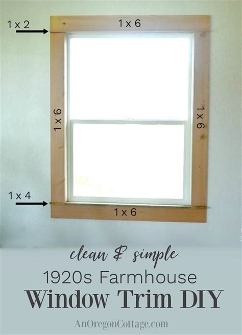 Clean And Simple Farmhouse Window Trim Diy An Oregon Cottage