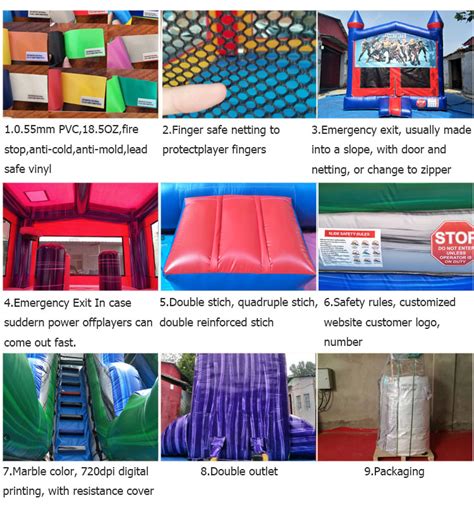 Commercial Size Bouncer Jumping Mega Inflatable Obstacle Course Jungle