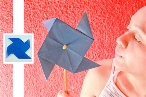 How To Make An Origami Pinwheel 11 Steps With Pictures Diy Origami