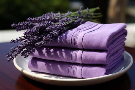 Premium Ai Image Luxury Lavender Bath Towel Set Unmatched Comfort And