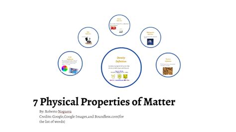 7 Physical Properties Of Matter By Roberto Noguera On Prezi