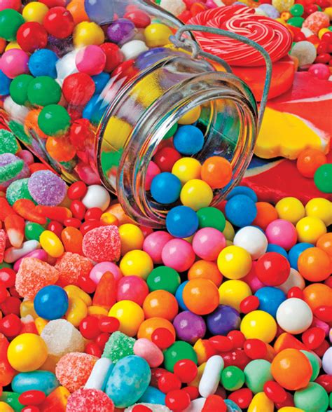 Jar Spilling Bubblegum With Candy Barneys News Box