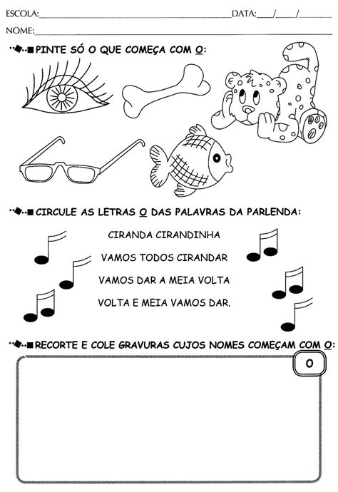 Atividade Letra O Maternal
