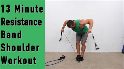 Resistance Band Workout For Shoulders Minute Band Workout Youtube