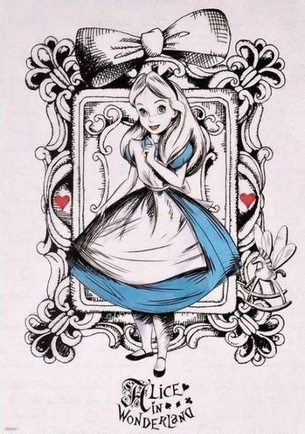 31 Ideas Tattoo Sleeve Sketch Draw Alice In Wonderland Alice In