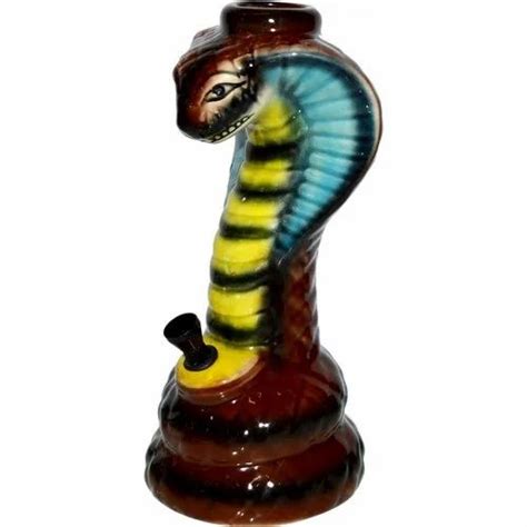 Multicolor Little Goa Cwp 105 Cobra Design Ceramic Bong At Rs 275piece