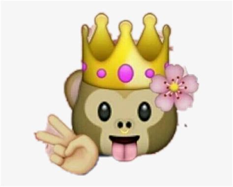 Queenmonkey Queen Emojistickers Queen Monkey Emoji 587x582 PNG