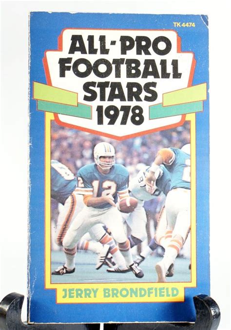 All Pro Nfl Paperback Stars Football Book 1978 Green Bay Etsy Football Books Football Books