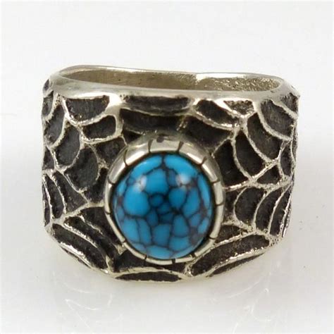 Spiderweb Turquoise Ring Jewelry Philander Begay Turquoise
