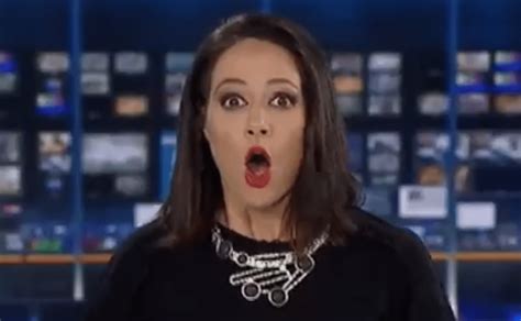 Watch A Daydreaming News Anchor Panic After She Realizes