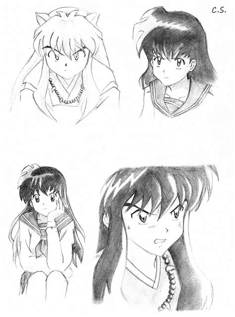 Inuyasha Sketches By Cate397 On Deviantart