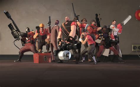 The Classes In Tf2 Cover Art Are In Release Build Scale Of Left Bad