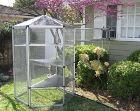 A cat enclosure is best attached to your house with access to it from a window typically in a room you don't use much so it can stay open. How to Buy an Outdoor Cat Enclosure Cheap | Outdoor cat ...