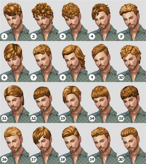 Maxis Match Male Cc — Candycottonchu Natural Hair Recolor Dump Ft
