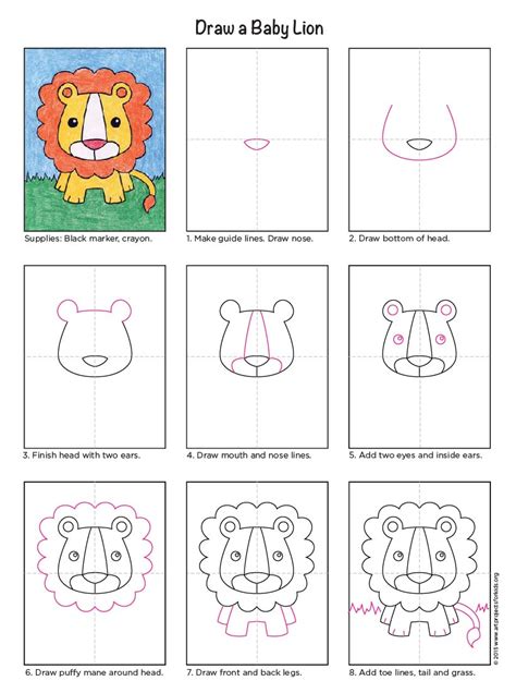 Https://tommynaija.com/draw/how To Draw A Baby Lion Face