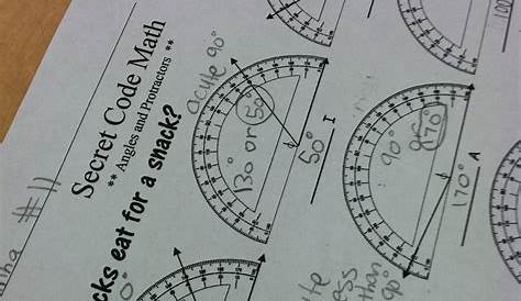 using a protractor worksheet