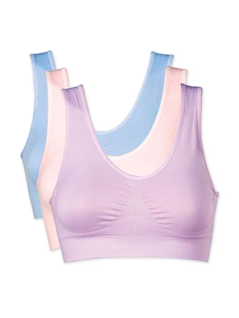 Womens Genie Bra Tm 3 Pack Of Comfort Sports Bras