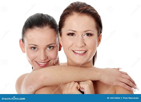 Verticale Des Deux Beaux Et De Jeunes Femmes Sexy Photo Stock Image