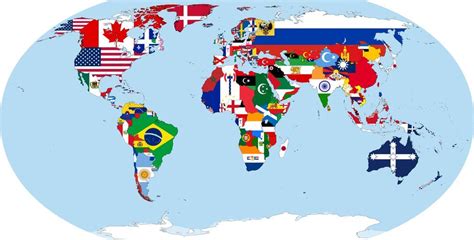 Flag Map Of World By Guilhermealmeida095 On Deviantart Banderas Del