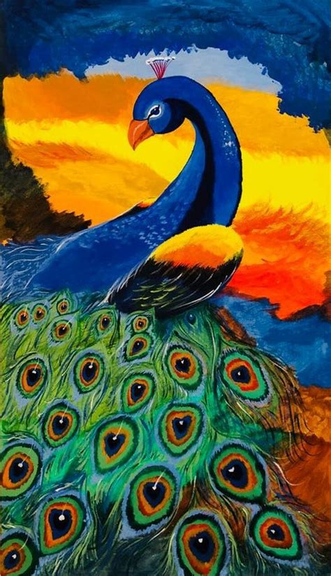 Buy Indian Peacock An Undoubted Beauty Handmade Painting