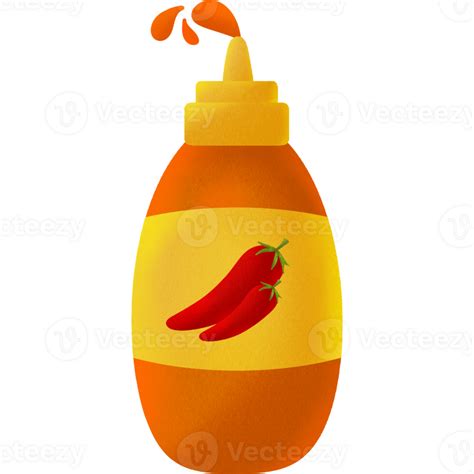 A Bottle Of Chili Sauce 32733402 Png