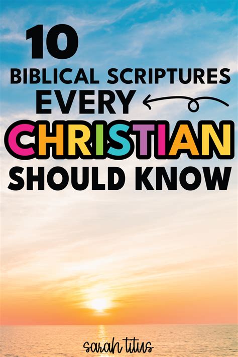 10 Biblical Scriptures Every Christian Should Know Laptrinhx News