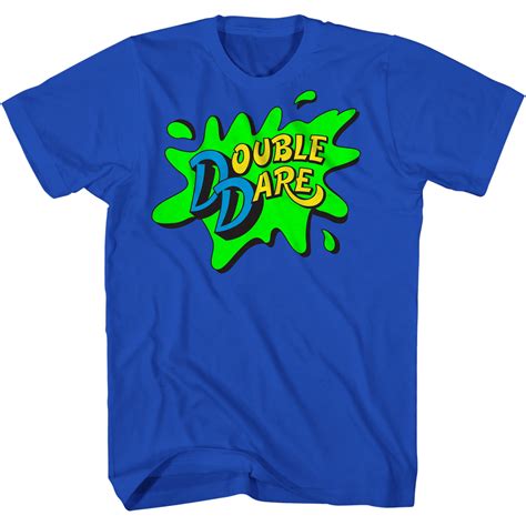 Buy Nickelodeon Mens Doubledare Shirt Double Dare Slime Splat Logo
