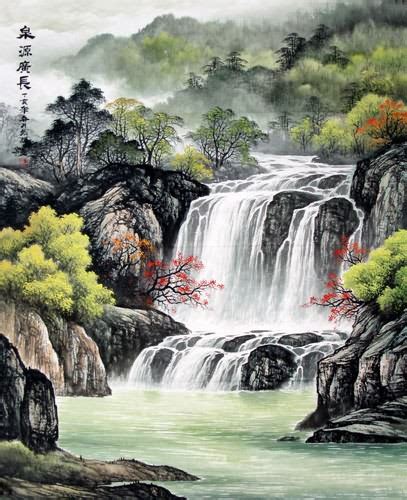 Chinese Waterfall Painting 1135006 90cm X 110cm35〃 X 43〃