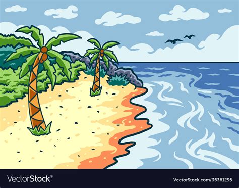 Cartoon Beach Backgrounds