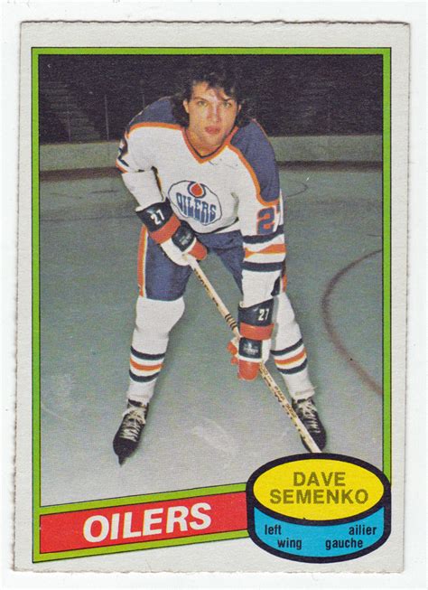 Dave Semenko 360 1980 81 O Pee Chee Hockey Hockey Hockey Cards