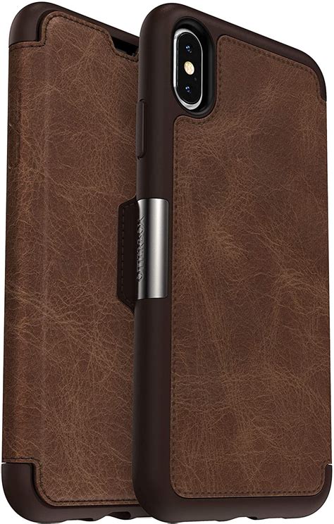 Otterbox Strada Series Leather Folio Case For Iphone Xs Max Espresso