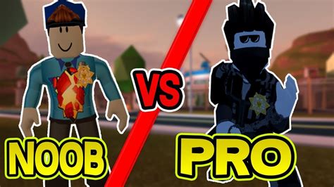 Roblox Jailbreak Noob Vs Pro 2 Police Youtube