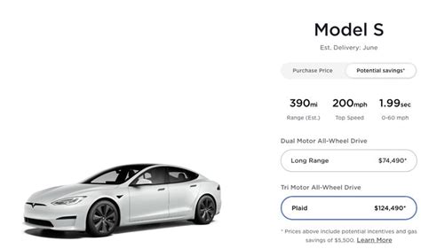 Tesla Model S Plaid Price Increases 10000 Model Y Up 500