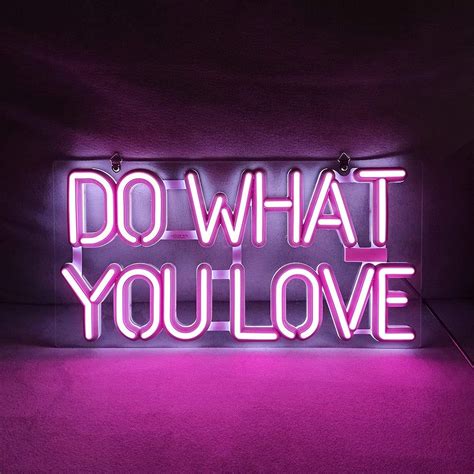 Do What You Love Led Neon Sign Art Wall Lights For Club Bedroom Café