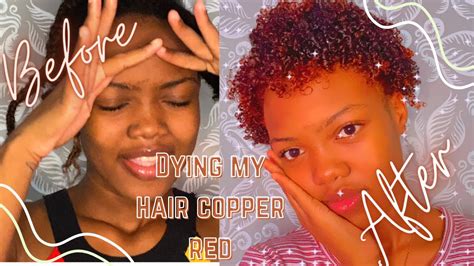 I Impulsively Dyed My Hair Copper Red Youtube
