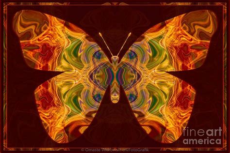 Spiritual Transformation Abstract Butterfly Artwork Digital Art By