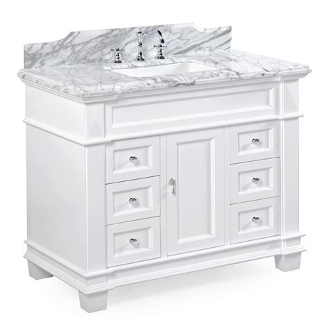 Bathroom cloakroom ceramic vanity counter top wash basin sink washing bowl gold. Elizabeth 42" Traditional Bathroom Vanity with Carrara ...