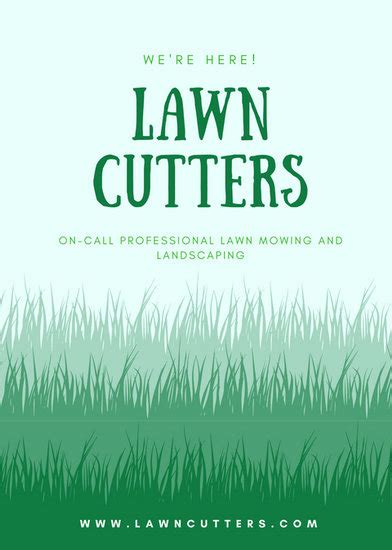 customize  landscaping flyer templates  canva
