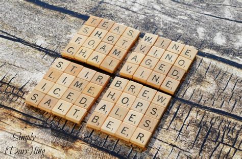 Diy Scrabble Tile Coasters Simply Darr Ling