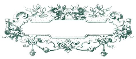 Vintage Clip Art Gorgeous Ornate Frames The Graphics Fairy