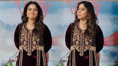 Pregnant Kajol Looks Superb In Loose Outfit At Salaam Venky Promotion