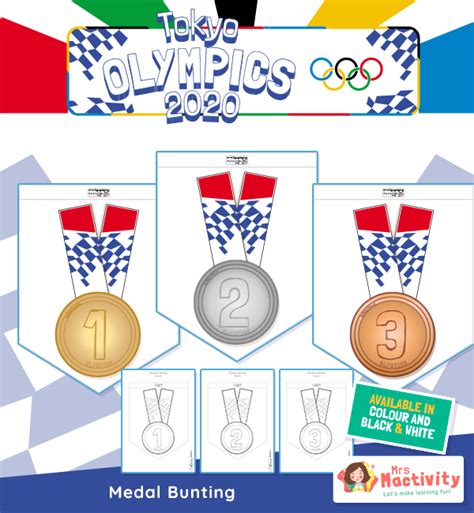 Olympics Medal Display Bunting Tokyo Olympics 2020 Resources