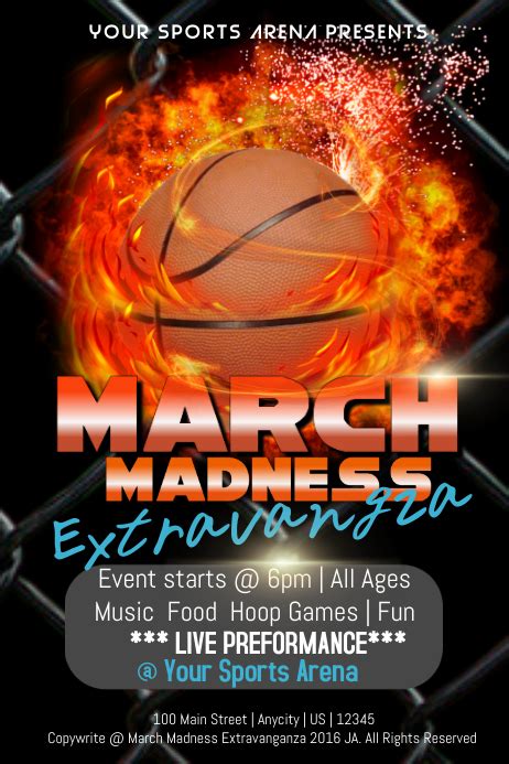 March Madness Extravanganza Template Postermywall