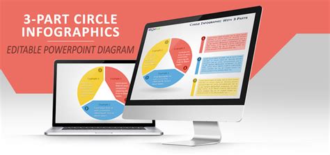 Circle Infographic With 3 Parts For Powerpoint