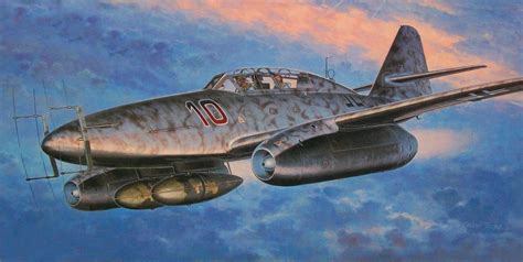 Messerschmitt Me 262b 1a U1 Nachtjäger By Shigeo Koike Aircraft Art
