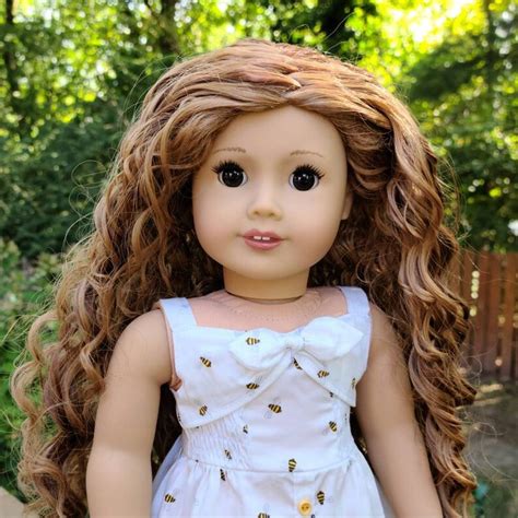 Ooak American Girl Doll Classic Face Mold Dark Brown Eyes Etsy