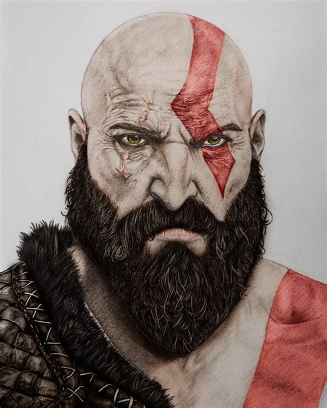 Kratos Desenho Realista~kratos Desenho Realista ~ Imagens Para Colorir