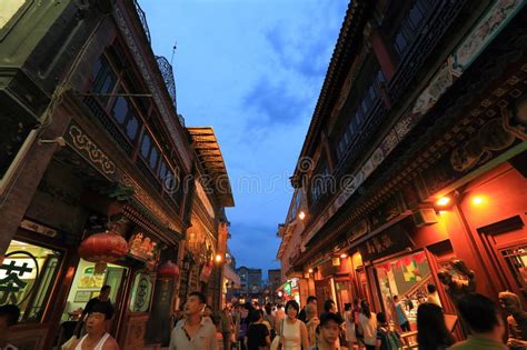 Qianmen Street Editorial Stock Image Image Of Asia Happy 43363679
