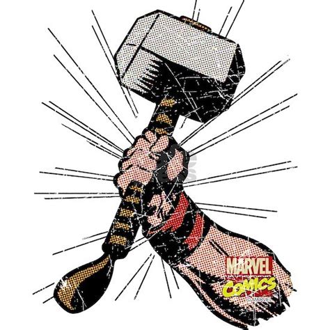 Marvel Comics Thor Hammer Sticker Rectangle Marvel Comics Thor Hammer