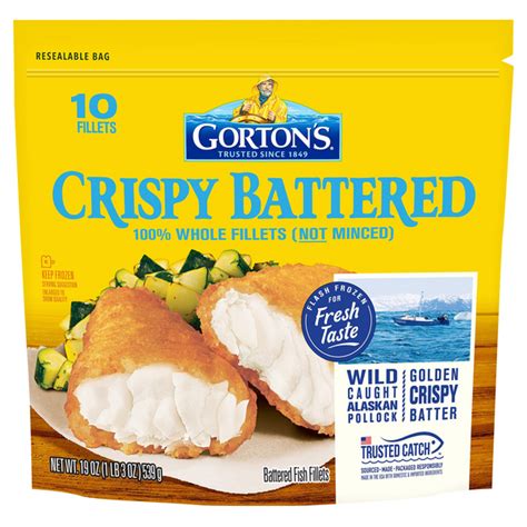 Save On Gortons Classic Crispy Battered Fish Fillets 10 Ct Frozen